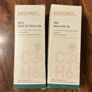 2-pc Biossance 100% Squalane Oil Body, Face & Hair Full Size 3.38oz/100mL